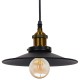 GloboStar® CARAVEL 01167 Vintage Industrial Κρεμαστό Φωτιστικό Οροφής Μονόφωτο Μαύρο Μεταλλικό Καμπάνα Φ22 x Y13cm GloboStar® CARAVEL 01167 Vintage Industrial Κρεμαστό Φωτιστικό Οροφής Μονόφωτο Μαύρο Μεταλλικό Καμπάνα Φ22 x Y13cm