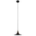 GloboStar® CARAVEL 01167 Vintage Industrial Κρεμαστό Φωτιστικό Οροφής Μονόφωτο Μαύρο Μεταλλικό Καμπάνα Φ22 x Y13cm GloboStar® CARAVEL 01167 Vintage Industrial Κρεμαστό Φωτιστικό Οροφής Μονόφωτο Μαύρο Μεταλλικό Καμπάνα Φ22 x Y13cm