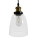GloboStar® WICKHAM 01168 Vintage Κρεμαστό Φωτιστικό Οροφής Μονόφωτο 1 x E27 Γυάλινο Καμπάνα Φ14 x Y23cm GloboStar® WICKHAM 01168 Vintage Κρεμαστό Φωτιστικό Οροφής Μονόφωτο 1 x E27 Γυάλινο Καμπάνα Φ14 x Y23cm