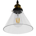 GloboStar® CONE 01169 Vintage Κρεμαστό Φωτιστικό Οροφής Μονόφωτο 1 x E27 Γυάλινο Καμπάνα Φ18 x Y20cm GloboStar® CONE 01169 Vintage Κρεμαστό Φωτιστικό Οροφής Μονόφωτο 1 x E27 Γυάλινο Καμπάνα Φ18 x Y20cm