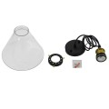 GloboStar® CONE 01169 Vintage Κρεμαστό Φωτιστικό Οροφής Μονόφωτο 1 x E27 Γυάλινο Καμπάνα Φ18 x Y20cm GloboStar® CONE 01169 Vintage Κρεμαστό Φωτιστικό Οροφής Μονόφωτο 1 x E27 Γυάλινο Καμπάνα Φ18 x Y20cm
