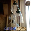 GloboStar® CONE 01169 Vintage Κρεμαστό Φωτιστικό Οροφής Μονόφωτο 1 x E27 Γυάλινο Καμπάνα Φ18 x Y20cm GloboStar® CONE 01169 Vintage Κρεμαστό Φωτιστικό Οροφής Μονόφωτο 1 x E27 Γυάλινο Καμπάνα Φ18 x Y20cm