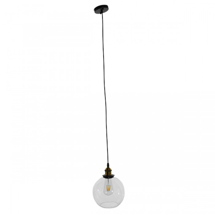 GloboStar® COLLINS 01170 Vintage Κρεμαστό Φωτιστικό Οροφής Μονόφωτο 1 x E27 Γυάλινο Καμπάνα Φ18 x Y25cm GloboStar® COLLINS 01170 Vintage Κρεμαστό Φωτιστικό Οροφής Μονόφωτο 1 x E27 Γυάλινο Καμπάνα Φ18 x Y25cm