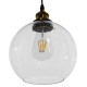 GloboStar® COLLINS 01170 Vintage Κρεμαστό Φωτιστικό Οροφής Μονόφωτο 1 x E27 Γυάλινο Καμπάνα Φ18 x Y25cm GloboStar® COLLINS 01170 Vintage Κρεμαστό Φωτιστικό Οροφής Μονόφωτο 1 x E27 Γυάλινο Καμπάνα Φ18 x Y25cm