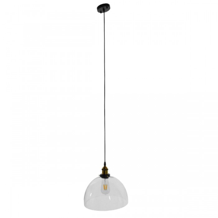 GloboStar® MONERA 01171 Vintage Κρεμαστό Φωτιστικό Οροφής Μονόφωτο 1 x E27 Γυάλινο Καμπάνα Φ30 x Y25cm GloboStar® MONERA 01171 Vintage Κρεμαστό Φωτιστικό Οροφής Μονόφωτο 1 x E27 Γυάλινο Καμπάνα Φ30 x Y25cm