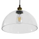 GloboStar® MONERA 01171 Vintage Κρεμαστό Φωτιστικό Οροφής Μονόφωτο 1 x E27 Γυάλινο Καμπάνα Φ30 x Y25cm GloboStar® MONERA 01171 Vintage Κρεμαστό Φωτιστικό Οροφής Μονόφωτο 1 x E27 Γυάλινο Καμπάνα Φ30 x Y25cm