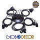 GloboStar® WIRED 01173 Vintage Φωτιστικό Οροφής Πολύφωτο Μαύρο GloboStar® WIRED 01173 Vintage Φωτιστικό Οροφής Πολύφωτο Μαύρο