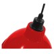 GloboStar® LOUVE 01177 Vintage Industrial Κρεμαστό Φωτιστικό Οροφής Μονόφωτο Κόκκινο Μεταλλικό Καμπάνα Φ39 x Y32cm