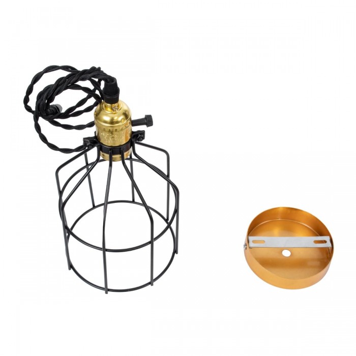 GloboStar® GALOT 01179 Vintage Industrial Κρεμαστό Φωτιστικό Οροφής Μονόφωτο 1 x E27 Μαύρο Μεταλλικό Πλέγμα Φ13.5 x Υ16cm GloboStar® GALOT 01179 Vintage Industrial Κρεμαστό Φωτιστικό Οροφής Μονόφωτο 1 x E27 Μαύρο Μεταλλικό Πλέγμα Φ13.5 x Υ16cm