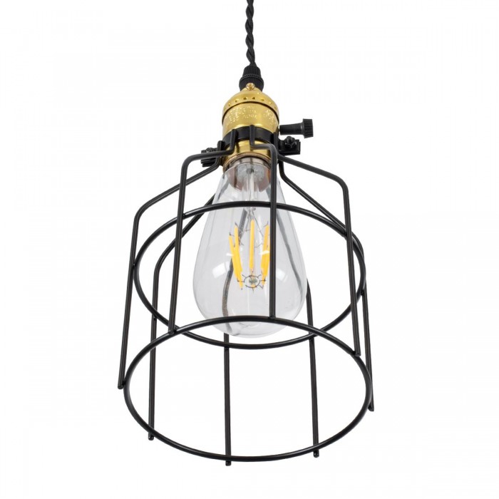 GloboStar® GALOT 01179 Vintage Industrial Κρεμαστό Φωτιστικό Οροφής Μονόφωτο 1 x E27 Μαύρο Μεταλλικό Πλέγμα Φ13.5 x Υ16cm GloboStar® GALOT 01179 Vintage Industrial Κρεμαστό Φωτιστικό Οροφής Μονόφωτο 1 x E27 Μαύρο Μεταλλικό Πλέγμα Φ13.5 x Υ16cm