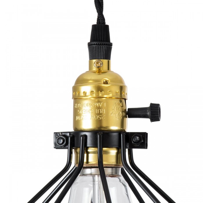 GloboStar® GALOT 01179 Vintage Industrial Κρεμαστό Φωτιστικό Οροφής Μονόφωτο 1 x E27 Μαύρο Μεταλλικό Πλέγμα Φ13.5 x Υ16cm GloboStar® GALOT 01179 Vintage Industrial Κρεμαστό Φωτιστικό Οροφής Μονόφωτο 1 x E27 Μαύρο Μεταλλικό Πλέγμα Φ13.5 x Υ16cm