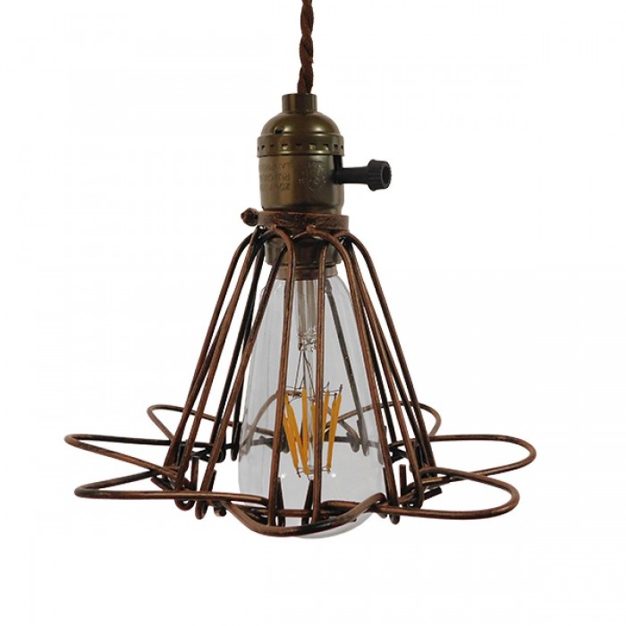 GloboStar® FLOWER IRON RUST 01180 Vintage Industrial Κρεμαστό Φωτιστικό Οροφής Μονόφωτο Καφέ Σκουριά Μεταλλικό Πλέγμα Φ10 x Y20cm GloboStar® FLOWER IRON RUST 01180 Vintage Industrial Κρεμαστό Φωτιστικό Οροφής Μονόφωτο Καφέ Σκουριά Μεταλλικό Πλέγμα Φ10 x Y20cm