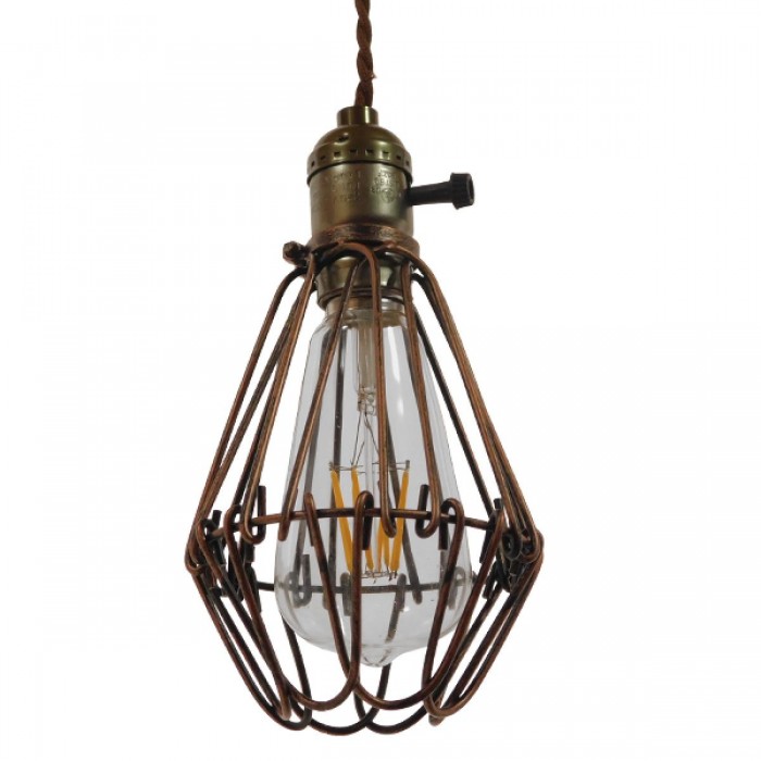 GloboStar® FLOWER IRON RUST 01180 Vintage Industrial Κρεμαστό Φωτιστικό Οροφής Μονόφωτο Καφέ Σκουριά Μεταλλικό Πλέγμα Φ10 x Y20cm GloboStar® FLOWER IRON RUST 01180 Vintage Industrial Κρεμαστό Φωτιστικό Οροφής Μονόφωτο Καφέ Σκουριά Μεταλλικό Πλέγμα Φ10 x Y20cm