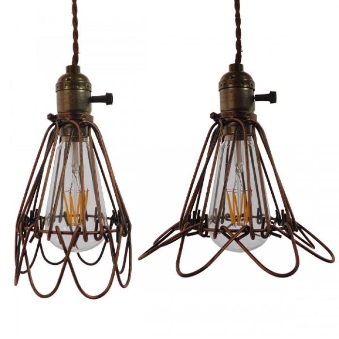 GloboStar® FLOWER IRON RUST 01180 Vintage Industrial Κρεμαστό Φωτιστικό Οροφής Μονόφωτο Καφέ Σκουριά Μεταλλικό Πλέγμα Φ10 x Y20cm GloboStar® FLOWER IRON RUST 01180 Vintage Industrial Κρεμαστό Φωτιστικό Οροφής Μονόφωτο Καφέ Σκουριά Μεταλλικό Πλέγμα Φ10 x Y20cm