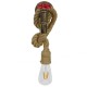 GloboStar® TROUVER 01183 Vintage Industrial Φωτιστικό Τοίχου Απλίκα Μονόφωτο Μπρούτζινο Σκουριά Μεταλλικό με Μπεζ Σχοινί Μ14.5 x Π3.3 x Υ16cm GloboStar® TROUVER 01183 Vintage Industrial Φωτιστικό Τοίχου Απλίκα Μονόφωτο Μπρούτζινο Σκουριά Μεταλλικό με Μπεζ Σχοινί Μ14.5 x Π3.3 x Υ16cm