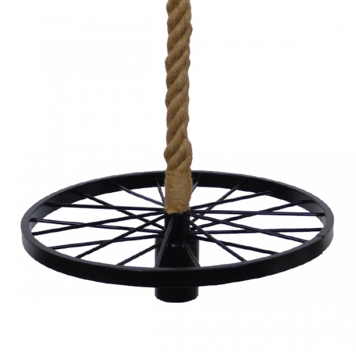 GloboStar® VELO 01185 Vintage Industrial Κρεμαστό Φωτιστικό Οροφής Μονόφωτο 1 x E27 Μαύρο Μεταλλικό Πλέγμα με Μπεζ Σχοινί Φ30 x Y16cm GloboStar® VELO 01185 Vintage Industrial Κρεμαστό Φωτιστικό Οροφής Μονόφωτο 1 x E27 Μαύρο Μεταλλικό Πλέγμα με Μπεζ Σχοινί Φ30 x Y16cm