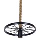 GloboStar® VELO 01185 Vintage Industrial Κρεμαστό Φωτιστικό Οροφής Μονόφωτο 1 x E27 Μαύρο Μεταλλικό Πλέγμα με Μπεζ Σχοινί Φ30 x Y16cm GloboStar® VELO 01185 Vintage Industrial Κρεμαστό Φωτιστικό Οροφής Μονόφωτο 1 x E27 Μαύρο Μεταλλικό Πλέγμα με Μπεζ Σχοινί Φ30 x Y16cm