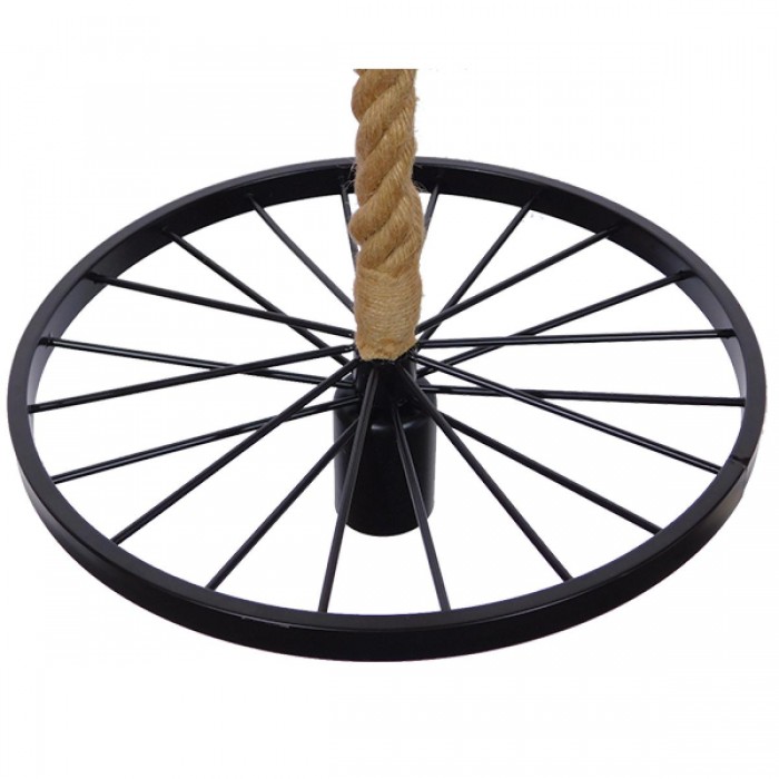 GloboStar® VELO 01185 Vintage Industrial Κρεμαστό Φωτιστικό Οροφής Μονόφωτο 1 x E27 Μαύρο Μεταλλικό Πλέγμα με Μπεζ Σχοινί Φ30 x Y16cm GloboStar® VELO 01185 Vintage Industrial Κρεμαστό Φωτιστικό Οροφής Μονόφωτο 1 x E27 Μαύρο Μεταλλικό Πλέγμα με Μπεζ Σχοινί Φ30 x Y16cm