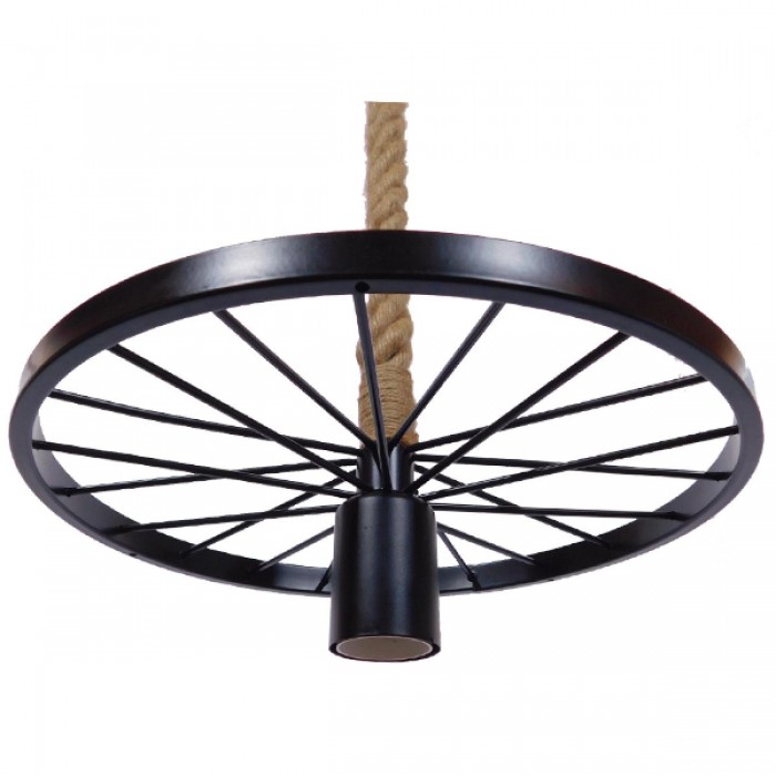 GloboStar® VELO 01185 Vintage Industrial Κρεμαστό Φωτιστικό Οροφής Μονόφωτο 1 x E27 Μαύρο Μεταλλικό Πλέγμα με Μπεζ Σχοινί Φ30 x Y16cm GloboStar® VELO 01185 Vintage Industrial Κρεμαστό Φωτιστικό Οροφής Μονόφωτο 1 x E27 Μαύρο Μεταλλικό Πλέγμα με Μπεζ Σχοινί Φ30 x Y16cm
