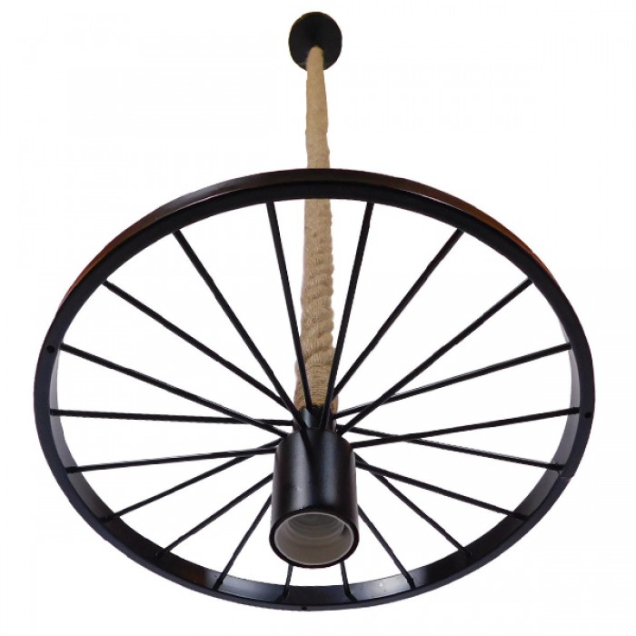 GloboStar® VELO 01185 Vintage Industrial Κρεμαστό Φωτιστικό Οροφής Μονόφωτο 1 x E27 Μαύρο Μεταλλικό Πλέγμα με Μπεζ Σχοινί Φ30 x Y16cm GloboStar® VELO 01185 Vintage Industrial Κρεμαστό Φωτιστικό Οροφής Μονόφωτο 1 x E27 Μαύρο Μεταλλικό Πλέγμα με Μπεζ Σχοινί Φ30 x Y16cm