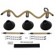 GloboStar® TYMEN 01189 Vintage Φωτιστικό Οροφής Τρίφωτο 3 x E27 Μαύρο Μεταλλικό Καμπάνα με Μπεζ Σχοινί Μ86 x Π22 x Υ23cm GloboStar® TYMEN 01189 Vintage Φωτιστικό Οροφής Τρίφωτο 3 x E27 Μαύρο Μεταλλικό Καμπάνα με Μπεζ Σχοινί Μ86 x Π22 x Υ23cm
