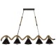 GloboStar® TYMEN 01190 Vintage Φωτιστικό Οροφής Πολύφωτο 5 x E27 Μαύρο Μεταλλικό Καμπάνα με Μπεζ Σχοινί Μ150 x Π22 x Υ23cm GloboStar® TYMEN 01190 Vintage Φωτιστικό Οροφής Πολύφωτο 5 x E27 Μαύρο Μεταλλικό Καμπάνα με Μπεζ Σχοινί Μ150 x Π22 x Υ23cm