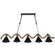 GloboStar® TYMEN 01190 Vintage Φωτιστικό Οροφής Πολύφωτο 5 x E27 Μαύρο Μεταλλικό Καμπάνα με Μπεζ Σχοινί Μ150 x Π22 x Υ23cm GloboStar® TYMEN 01190 Vintage Φωτιστικό Οροφής Πολύφωτο 5 x E27 Μαύρο Μεταλλικό Καμπάνα με Μπεζ Σχοινί Μ150 x Π22 x Υ23cm