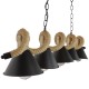 GloboStar® TYMEN 01190 Vintage Φωτιστικό Οροφής Πολύφωτο 5 x E27 Μαύρο Μεταλλικό Καμπάνα με Μπεζ Σχοινί Μ150 x Π22 x Υ23cm GloboStar® TYMEN 01190 Vintage Φωτιστικό Οροφής Πολύφωτο 5 x E27 Μαύρο Μεταλλικό Καμπάνα με Μπεζ Σχοινί Μ150 x Π22 x Υ23cm