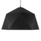 GloboStar® HEXAGON 01195 Μοντέρνο Κρεμαστό Φωτιστικό Οροφής Μονόφωτο Μαύρο - Χρυσό Μεταλλικό Καμπάνα Φ46 x Y25cm