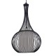 GloboStar® BERNA 01198 Μοντέρνο Κρεμαστό Φωτιστικό Οροφής Μονόφωτο Μαύρο Μεταλλικό Πλέγμα με Υφασμάτινο Εσωτερικό Καπέλο Φ30 x Y50cm GloboStar® BERNA 01198 Μοντέρνο Κρεμαστό Φωτιστικό Οροφής Μονόφωτο Μαύρο Μεταλλικό Πλέγμα με Υφασμάτινο Εσωτερικό Καπέλο Φ30 x Y50cm