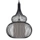 GloboStar® PANYA 01199 Μοντέρνο Κρεμαστό Φωτιστικό Οροφής Μονόφωτο Μαύρο Μεταλικό Πλέγμα με Υφασμάτινο Εσωτερικό Καπέλο Φ31 x Y42cm GloboStar® PANYA 01199 Μοντέρνο Κρεμαστό Φωτιστικό Οροφής Μονόφωτο Μαύρο Μεταλικό Πλέγμα με Υφασμάτινο Εσωτερικό Καπέλο Φ31 x Y42cm