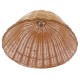 GloboStar® BAHAMAS 01203 Vintage Κρεμαστό Φωτιστικό Οροφής Μονόφωτο 1 x E27 Μπεζ Ξύλινο Ψάθινο Μπαμπού Φ45 x Υ47cm