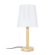 GloboStar® NAPHIE 01208 Κλασικό Επιτραπέζιο Φωτιστικό Πορτατίφ Μονόφωτο 1 x E27 Ξύλινο με Λευκό Καπέλο Φ21 x Υ42cm GloboStar® NAPHIE 01208 Κλασικό Επιτραπέζιο Φωτιστικό Πορτατίφ Μονόφωτο 1 x E27 Ξύλινο με Λευκό Καπέλο Φ21 x Υ42cm