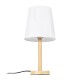 GloboStar® NAPHIE 01208 Κλασικό Επιτραπέζιο Φωτιστικό Πορτατίφ Μονόφωτο 1 x E27 Ξύλινο με Λευκό Καπέλο Φ21 x Υ42cm GloboStar® NAPHIE 01208 Κλασικό Επιτραπέζιο Φωτιστικό Πορτατίφ Μονόφωτο 1 x E27 Ξύλινο με Λευκό Καπέλο Φ21 x Υ42cm