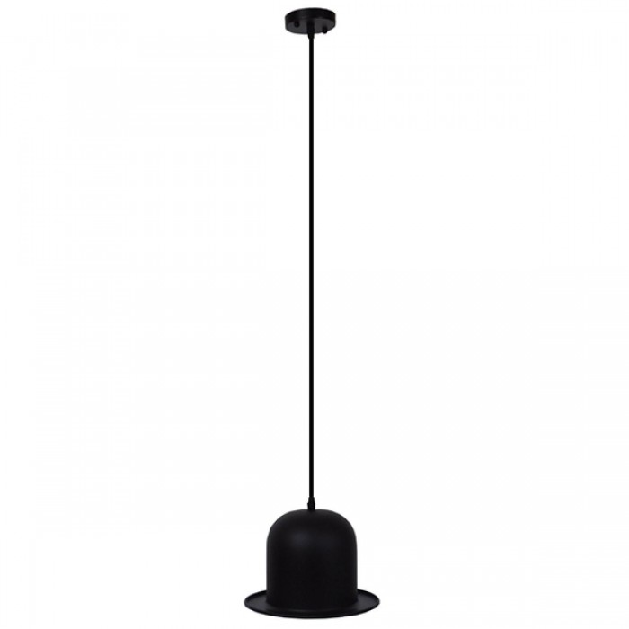 GloboStar® CHARLO 01214 Vintage Κρεμαστό Φωτιστικό Οροφής Μονόφωτο 1 x E27 Μαύρο Μεταλλικό Καμπάνα Φ26 x Y17cm GloboStar® CHARLO 01214 Vintage Κρεμαστό Φωτιστικό Οροφής Μονόφωτο 1 x E27 Μαύρο Μεταλλικό Καμπάνα Φ26 x Y17cm