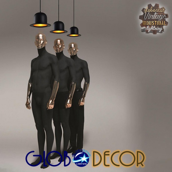 GloboStar® CHARLO 01214 Vintage Κρεμαστό Φωτιστικό Οροφής Μονόφωτο 1 x E27 Μαύρο Μεταλλικό Καμπάνα Φ26 x Y17cm GloboStar® CHARLO 01214 Vintage Κρεμαστό Φωτιστικό Οροφής Μονόφωτο 1 x E27 Μαύρο Μεταλλικό Καμπάνα Φ26 x Y17cm
