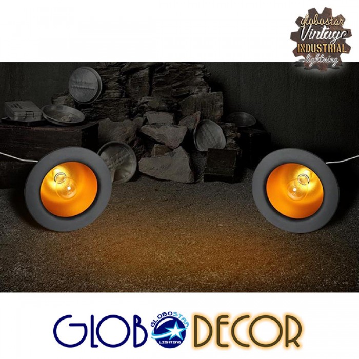 GloboStar® CHARLO 01214 Vintage Κρεμαστό Φωτιστικό Οροφής Μονόφωτο 1 x E27 Μαύρο Μεταλλικό Καμπάνα Φ26 x Y17cm GloboStar® CHARLO 01214 Vintage Κρεμαστό Φωτιστικό Οροφής Μονόφωτο 1 x E27 Μαύρο Μεταλλικό Καμπάνα Φ26 x Y17cm