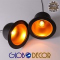 GloboStar® CHARLO 01214 Vintage Κρεμαστό Φωτιστικό Οροφής Μονόφωτο 1 x E27 Μαύρο Μεταλλικό Καμπάνα Φ26 x Y17cm