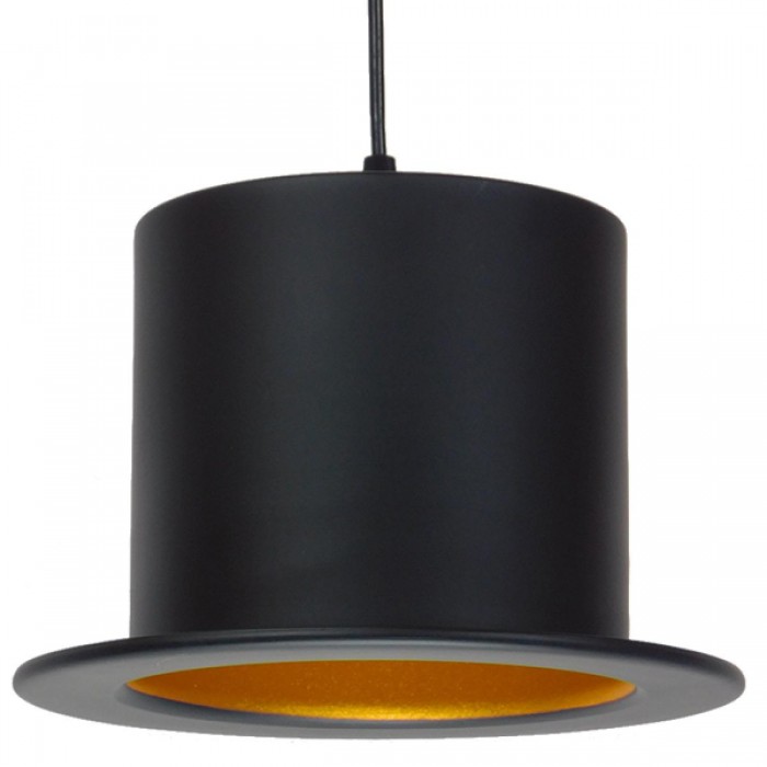 GloboStar® SHERLOCK 01215 Vintage Κρεμαστό Φωτιστικό Οροφής Μονόφωτο 1 x E27 Μαύρο Μεταλλικό Καμπάνα Φ26 x Y18cm