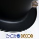 GloboStar® SHERLOCK 01215 Vintage Κρεμαστό Φωτιστικό Οροφής Μονόφωτο 1 x E27 Μαύρο Μεταλλικό Καμπάνα Φ26 x Y18cm