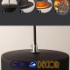 GloboStar® SHERLOCK 01215 Vintage Κρεμαστό Φωτιστικό Οροφής Μονόφωτο 1 x E27 Μαύρο Μεταλλικό Καμπάνα Φ26 x Y18cm