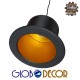 GloboStar® SHERLOCK 01215 Vintage Κρεμαστό Φωτιστικό Οροφής Μονόφωτο 1 x E27 Μαύρο Μεταλλικό Καμπάνα Φ26 x Y18cm