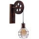 GloboStar® RYDON 01216 Vintage Industrial Φωτιστικό Τοίχου Απλίκα Μονόφωτο Καφέ Σκουριά Μεταλλικό Πλέγμα Φ15 x Μ24 x Π15 x Υ70cm GloboStar® RYDON 01216 Vintage Industrial Φωτιστικό Τοίχου Απλίκα Μονόφωτο Καφέ Σκουριά Μεταλλικό Πλέγμα Φ15 x Μ24 x Π15 x Υ70cm