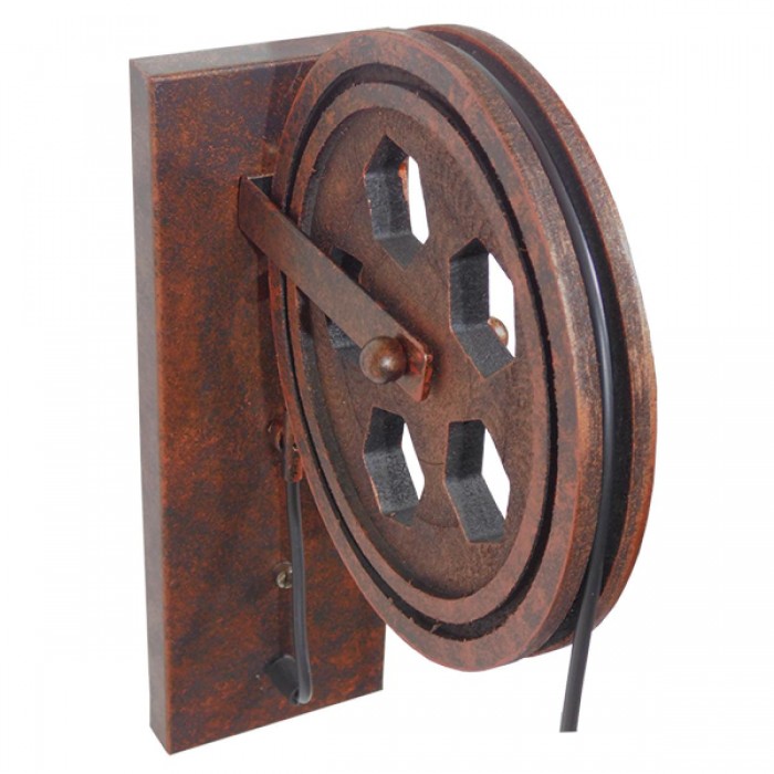 GloboStar® RYDON 01216 Vintage Industrial Φωτιστικό Τοίχου Απλίκα Μονόφωτο Καφέ Σκουριά Μεταλλικό Πλέγμα Φ15 x Μ24 x Π15 x Υ70cm GloboStar® RYDON 01216 Vintage Industrial Φωτιστικό Τοίχου Απλίκα Μονόφωτο Καφέ Σκουριά Μεταλλικό Πλέγμα Φ15 x Μ24 x Π15 x Υ70cm