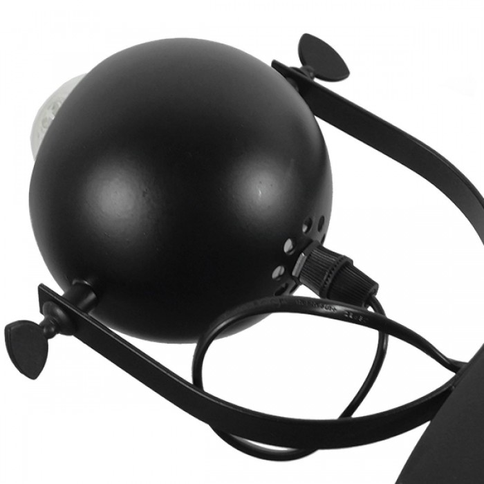 GloboStar® LINNYA 01219 Μοντέρνο Industrial Κρεμαστό Φωτιστικό Οροφής Πολύφωτο Μαύρο Μεταλλικό Πολυέλαιος με Κινούμενα Σποτ Φ66 x Y10cm