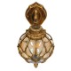 GloboStar® ETOILE 01227 Vintage Industrial Φωτιστικό Τοίχου Απλίκα Μονόφωτο Μπρονζέ Χρυσό Μεταλλικό Πλέγμα με Μελί Γυαλί Φ18 x Υ27cm GloboStar® ETOILE 01227 Vintage Industrial Φωτιστικό Τοίχου Απλίκα Μονόφωτο Μπρονζέ Χρυσό Μεταλλικό Πλέγμα με Μελί Γυαλί Φ18 x Υ27cm