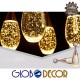 GloboStar® JADORE 01232 Μοντέρνο Κρεμαστό Φωτιστικό Οροφής Μονόφωτο με Ενσωματωμένο Φωτισμό LED 3000k Χάλκινο με Φυσητό Γυαλί Φ6 x Y23cm
