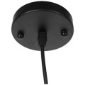 GloboStar® DEVOTA 01235 Vintage Industrial Κρεμαστό Φωτιστικό Οροφής Μονόφωτο Μαύρο Μεταλλικό Καμπάνα Φ22 x Y30cm