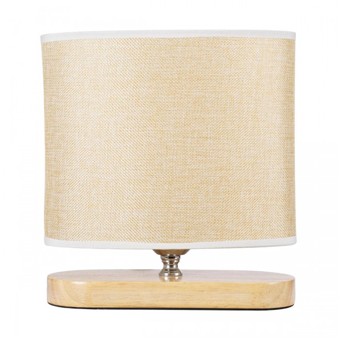 GloboStar® CHIARA 01241 Κλασικό Επιτραπέζιο Φωτιστικό Πορτατίφ Μονόφωτο 1 x E27 Ξύλινο με Μπέζ Καπέλο Μ25 x Π12 x Υ26cm GloboStar® CHIARA 01241 Κλασικό Επιτραπέζιο Φωτιστικό Πορτατίφ Μονόφωτο 1 x E27 Ξύλινο με Μπέζ Καπέλο Μ25 x Π12 x Υ26cm