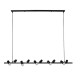 GloboStar® ALFREDA 01242 Μοντέρνο Κρεμαστό Φωτιστικό Οροφής Πολύφωτο Μαύρο Μεταλλικό Ράγα Μ140 x Π18 x Υ100cm GloboStar® ALFREDA 01242 Μοντέρνο Κρεμαστό Φωτιστικό Οροφής Πολύφωτο Μαύρο Μεταλλικό Ράγα Μ140 x Π18 x Υ100cm